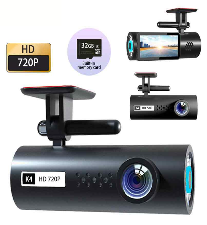 K4 WiFi HD Dash Camera with 1.97" IPS Display